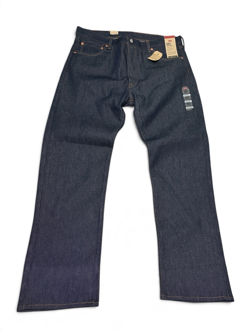 Levi’s 501 Men’s Size 38 X 32 Button Fly Straight Leg Denim NWT Blue Jeans